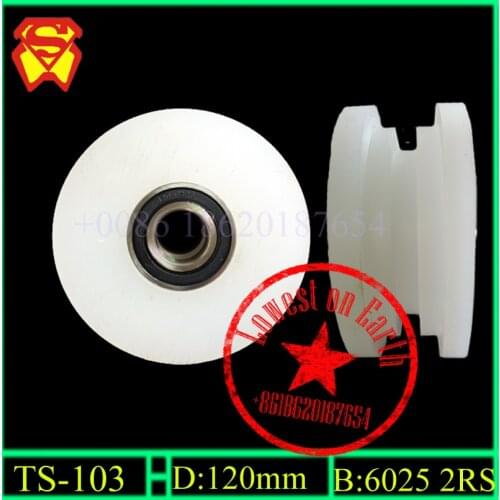 U shape wheel casters (6025 2RS bearing) for stage truss tower top pulley