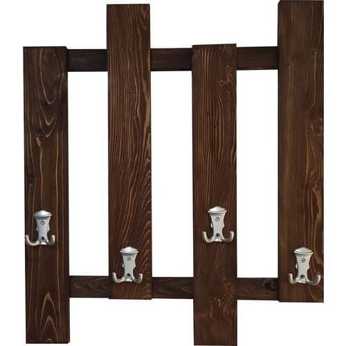 Vip Home Concept Wall Mounted Wooden Coat Rack 8 Hook Robe Hook Doorway Dress Hanger Wall Hangers