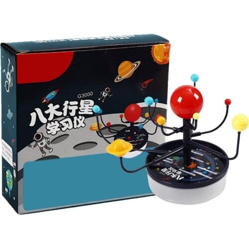 1Color Box Set Solar System Nine Planets Model Science Kit DIY Assembly Interaction Physics Kids Educational Toy experiment Gift