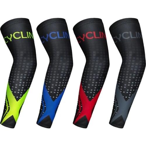 1 Pair Summer Sunscreen Ice Silk Sports Cycling Sleeve Outdoor Sports Travel Bike Fishing Arm Guard Unisex Cycling Equips