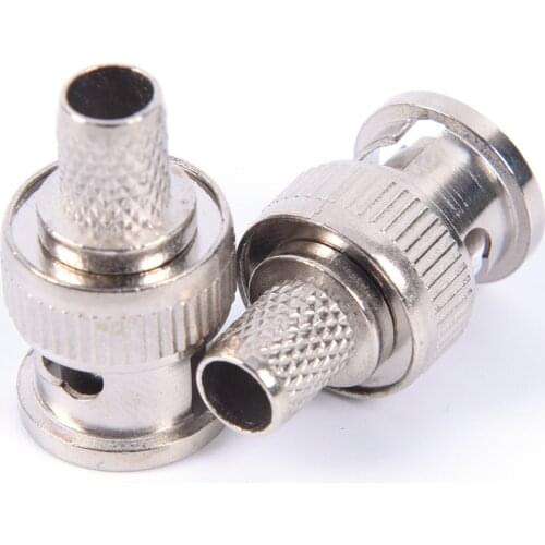 10 Sets 3-Piece BNC Male Crimp Connectors RG58 Plug BNC Plug Crimp Connectors Wholesale