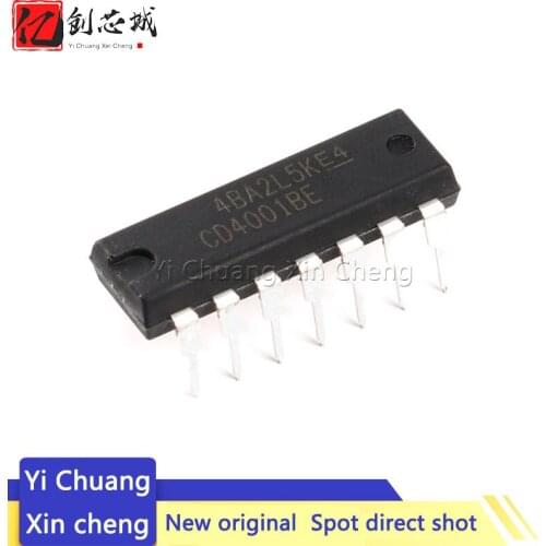 10PCS CD4001BE DIP14 CD4001 DIP 4001BE DIP-14 new and original IC