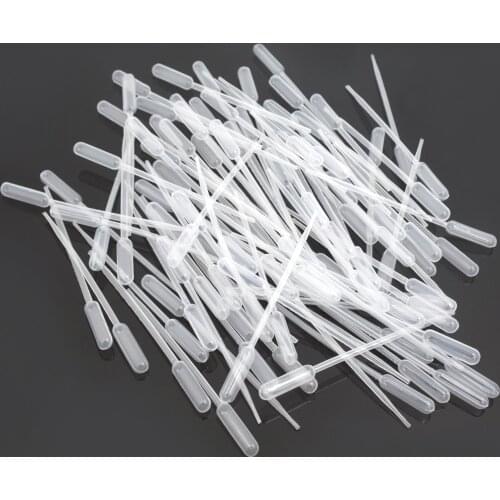 100pcs 0.2/0.5/1/2/3/5/10ML Transfer Pipettes Disposable Plastic Graduated Pasteur Dropper Polyethylene available Makeup Tools