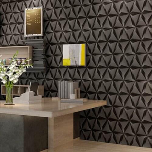 3D Wallpaper Modern Fashion Rhombus Geometric Pattern Wall Paper KTV Bar Cafe Living Room Home Decor Wallpapers Papel De Parede