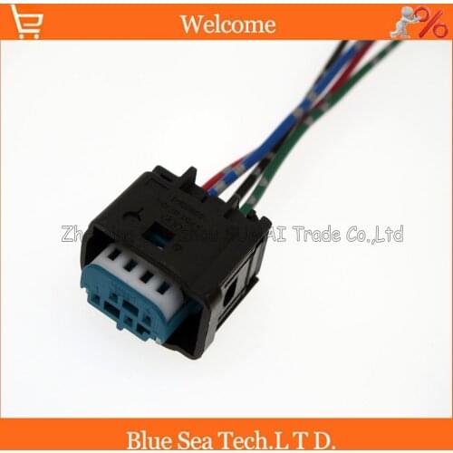 5 PCS 4Pin female Auto Ride height/oxygen sensor plug with cable,Car EGOS/EGS Electrical plug for Porsche,Audi,VW,BMW etc