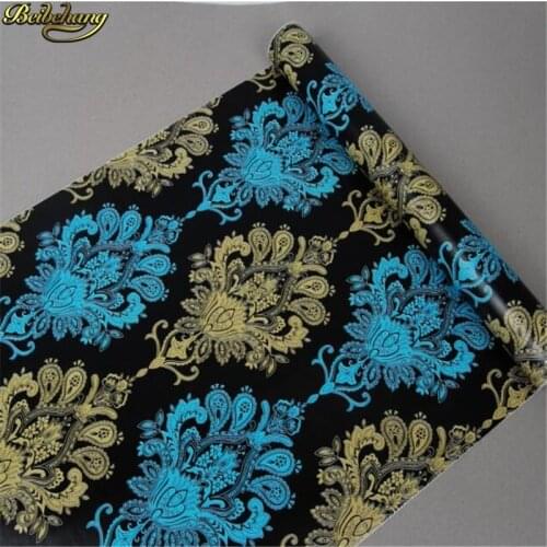 Beibehang European Damascus self-adhesive wallpaper waterproof living room bedroom background wall paper stickers wall stickers