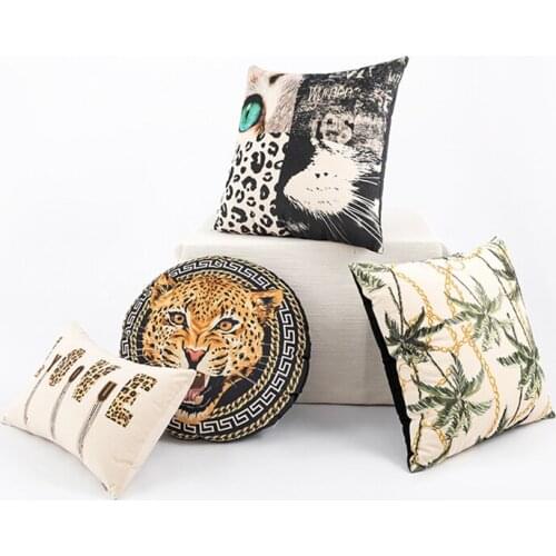Jungle Colour Cushion Cover 45x45cm Leopard Throw Pillow Cover Home Decor Tiger Decorative Pillowcase For Sofa Livingroom