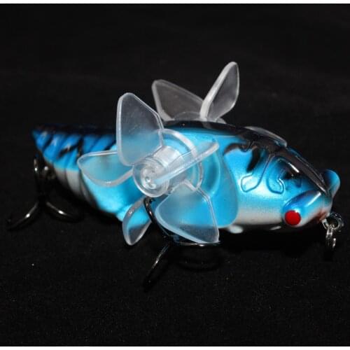 Towater Cicada Lures 7.5cm 15.2g Rotational Double Propeller Wings Artificial Bait Floating Wobbler Insect Fishing Tackle
