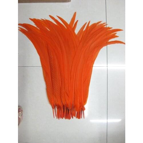 Beautiful 55-60CM 22-24 Inch Silver Pheasant Tail Feathers Wedding Decorations lady amherst orange silver chicken feathers plume