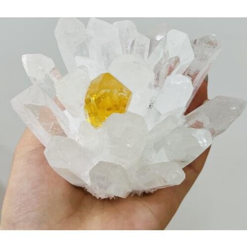 Beautiful Aura Crystal Cluster Angel Aura Titanium Quartz Crystal Stunning Rainbow Specimen Minerals Reiki Healing Chakra