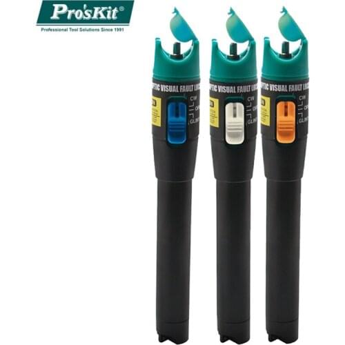 ProsKit Laser Fiber Optic Visual Fault Locator 1mW/5mW/10mW Fiber Optical Cable Tester Line Network Measurement Tool Pen