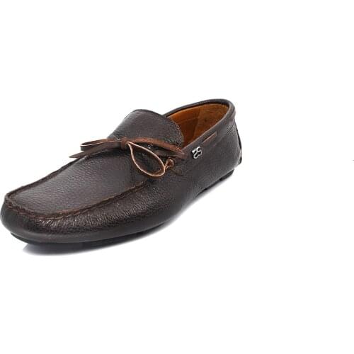 Shenbins Handmade Loafers with Floater Leather, Brown, Black and Dark Blue, Shenbins Exclusive Mens Footwear