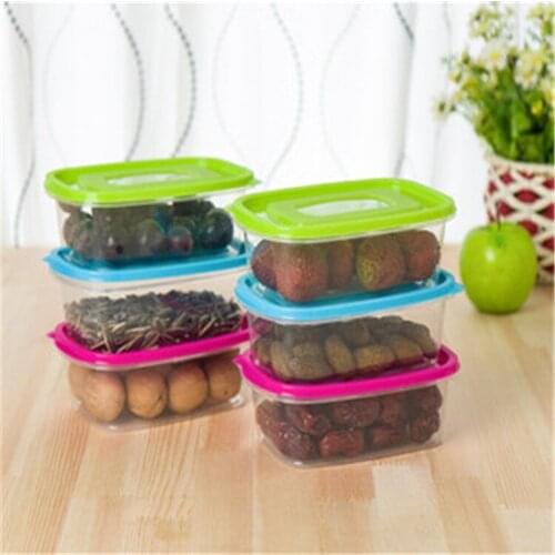 Multi Function Sealed Fresh-keeping Box Refrigerator Kitchen Sealing Box 650ml Color random