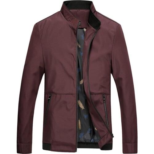 Mens Loose Red Bomber Overcoat Casual Thin Jacket Summer for Men Business Classic Windbreaker Varsity Male Coat Spring Autumn