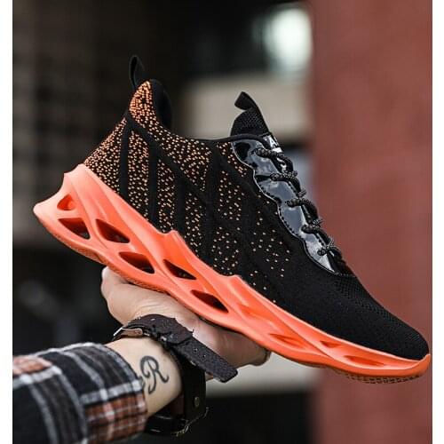 Men Sneakers Outdoor Sport Shoes Autumn Breathable Cushion Fashion Non-Slip Tourism Casual Damping Training Running Tennis Shoes