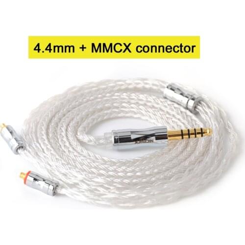 NiceHCK C16-1 16 Core Silver Plated Cable 3.5/2.5/4.4mm Plug MMCX/2Pin/QDC/NX7 For CCAKZ ZSX C12 TRNV90 TFZ QDC DB3 NX7 PRO BL03