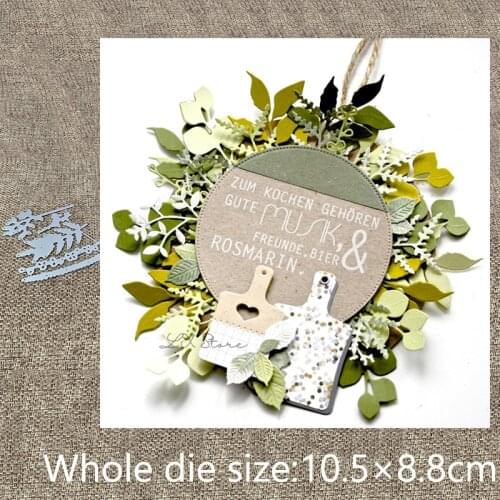 New Design Craft Metal stencil mold Cutting Dies 5Pcs leaves wicker scrapbook die cuts Album Paper Card Craft Embossing