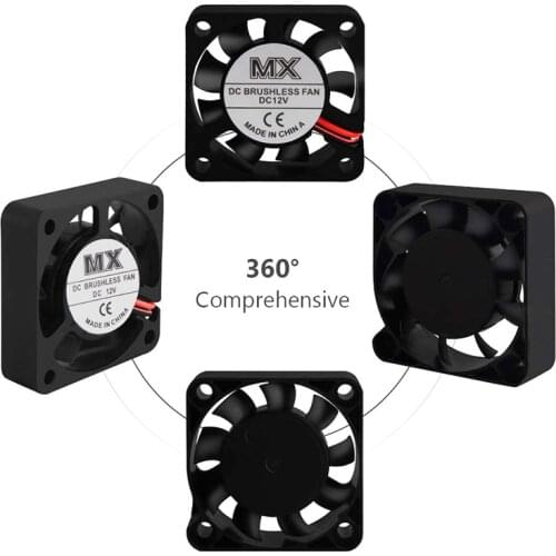 3D Printer Cooling fan 2510 3010 4010 5010 6015 mm With 2Pin Dupont Wire Cooler For V5 V6 Hotend Bowden Extruder J-head