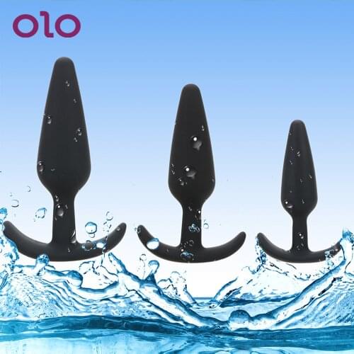 OLO S/M/L Anal Plug Butt Plug Prostate Massage Anus Massage Stimulator Sex Toys for Woman Men Adult Products No Vibration