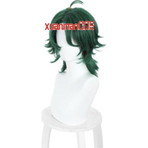 SK8 the Infinity Joe Cosplay Wig Green Short Heat Resistant Synthetic Hair