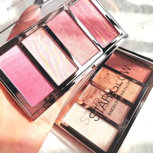 Blush highlighter all-in-one disk flash powder face brightening pearlescent pork belly fairy unicorn repair capacity creamblush