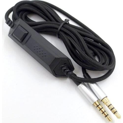 Replacement Audio Cable for Logitech Astro A10 A40 Headphones Fits Many Headphones Microphone Volume Control 23 AugT2