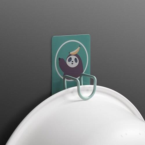 Traceless Save Space Holder Hook Sticky Organizer Punch-free Wall Mount Washbasin Adhesive Bathroom Kitchen Storage Rack