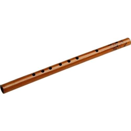 Traditional 6 Hole Bamboo Flute Clarinet Student Musical Instrument Wood Color