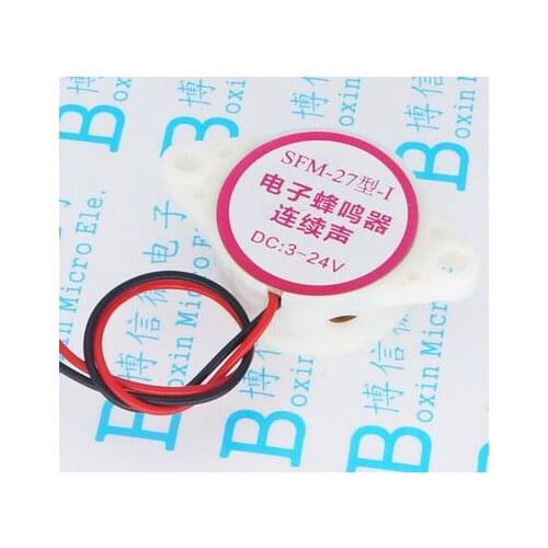 1PCS 95DB Alarm High-decibel 3-24V 12V Electronic Buzzer Beep Alarm Intermittent Continuous Beep for Arduino SFM-27