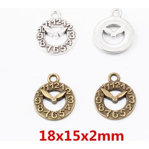 25 pcs Vintage Ancient Timepiece zinc alloy charms pendant suitable for DIY Bracelet Necklace metal jewelry accessories 6037