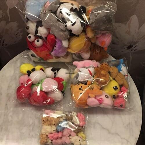 48PCS Mix Colors , New Animal Shark , Penguin , Cat Mix Plush Stuffed TOY DOLL , Keychain Gift