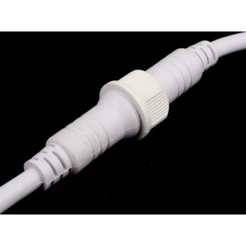 50pairs/Lot Waterproof connector 2pin 3pin 4pin 0.3(mm2) Cable Wire Line male&female led connector IP68 seal white/black/clear