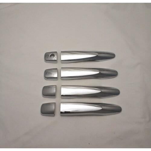 8pcs Chrome plated door handle cover For NAVARA D23 NP300 2015-2018 Car Chrome Covers Trim