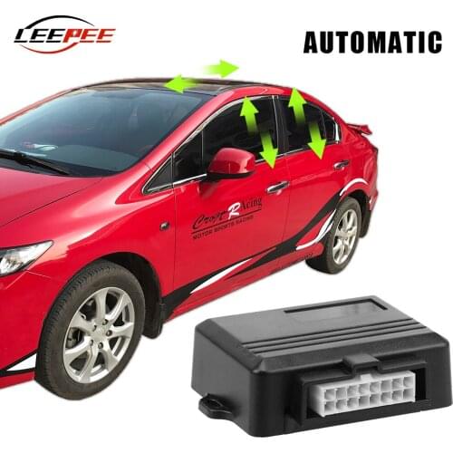 LEEPEE Car Accessories Automatic Window Closer Sensor Universal For 4 Doors Cars DC 12V,Compatible With Car Alarm System