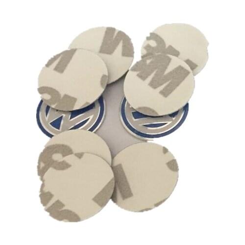 14mm Car Key Original Sticker Remote Control Key Cover Decal Car Accessories for-VW