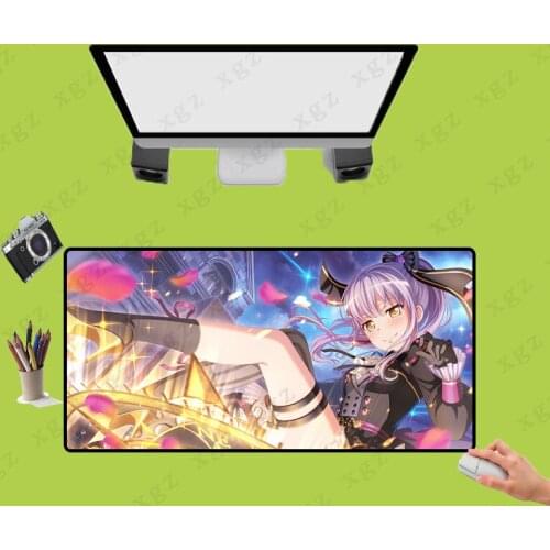 XGZ Anime Cute Girl Mouse Pad Game Large Computer MousePad Office Desk Keyboard Pads Muse Lockedge Mat Size Can Be Selected