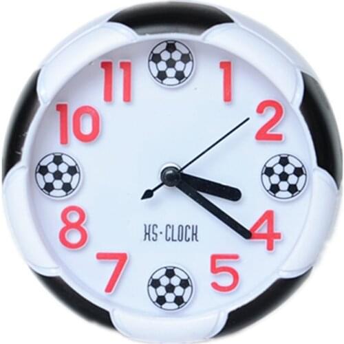 Nalog Clock Creative Round Alarm Clock Football Alarm Clock for Kid Children Bedroom Home Decoration Birthday Gift