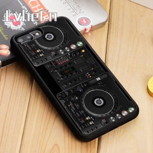 LvheCn DJ Controller Deck Player Phone Case Cover For iPhone 5 6s 7 8 plus 11 12 Pro X XR XS Max Samsung Galaxy S6 S7 edge S8 S9