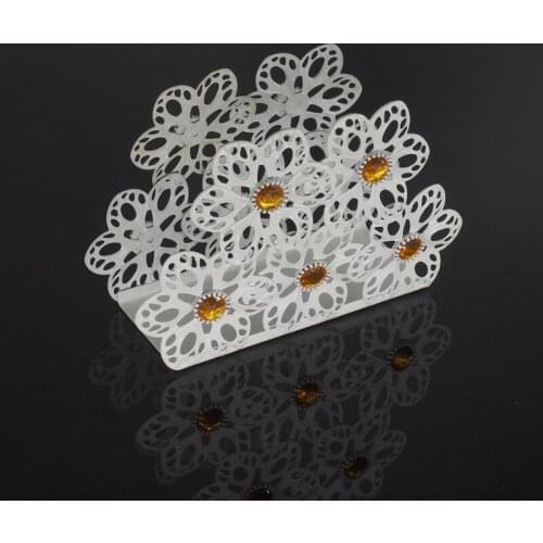 Metal Napkin Holder Paper Dispenser Tissue Rack Home Party Dining Table Decor