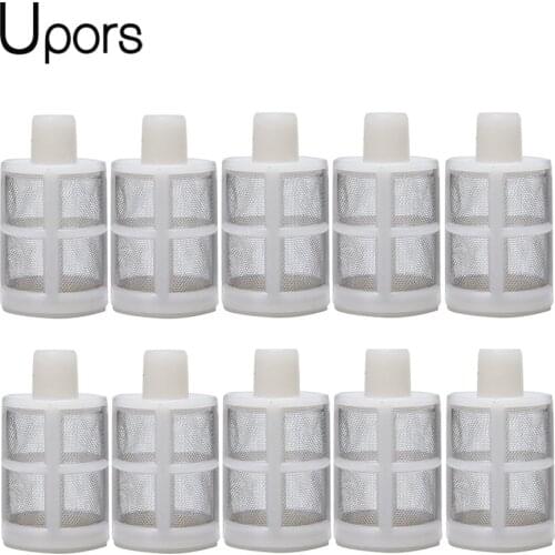 UPORS 10pcs Homebrew Inching Siphon Filter For Home Brew Wine Making Stainless Steel Beer Filter Wine Brewing Washer Tool