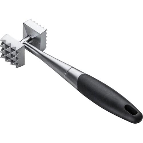 Stainless Steel Zinc Alloy Meat Hammer Household Double Side Meat Hammer Kitchen Steak Hammer