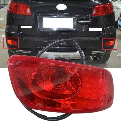 Lofty Richy Rear bumper Fog light brake light fog lamp tail light with bulb For Hyundai Santa Fe Santafe 2006-2012 2.4T 2.7T