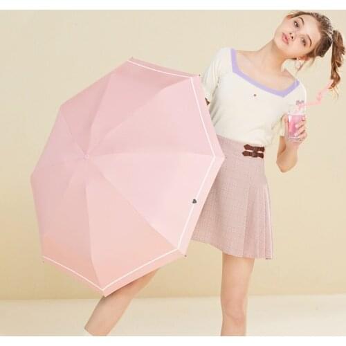 Mini Pocket Women Parasol UV Protection Folding Small Ultra Light Ladies Parasol Portable Capsule Outdoor Sun Umbrella A5A
