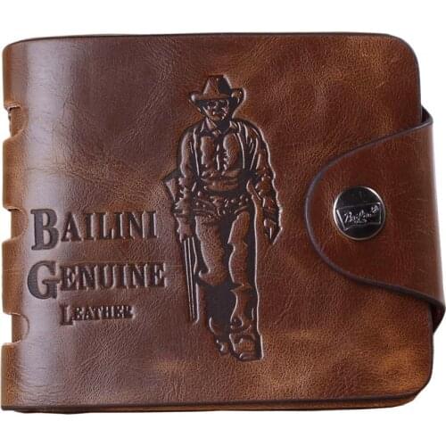 Fashion Sale Designer Men Wallets 4 Patterns Classic Hasp Casual Brown ID Credit Card Holders Purse Wallet For Men