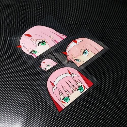 Cartoon Girl Car Stickers Motorcycle Body Tank Decal Auto Window Tail Body Decal for Darlng 02