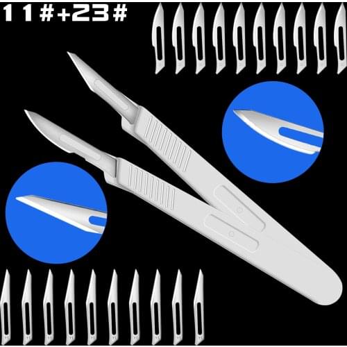 Non-Slip Scalpel Knife Kit Sharp Craft Sculpture Plastic Handle Artwork For Repair Hand DIY Cutting Tool Animal Surgical Knifes