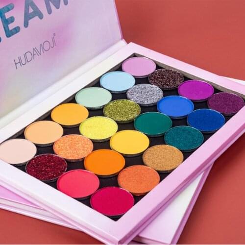 NEW 24 Colors Eye Shadow Pallete Cosmetics Glitter Matte Waterproof Eyeshadow Palette Pink Pearlescent Shimmer Eye Showdow Palet