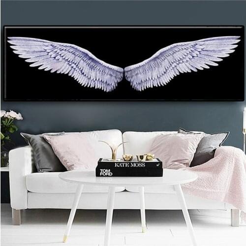 Full square round diamond painting Angel wings diamond embroidery 5D rhinestone mosaic diamond inlaid pattern decor large X41
