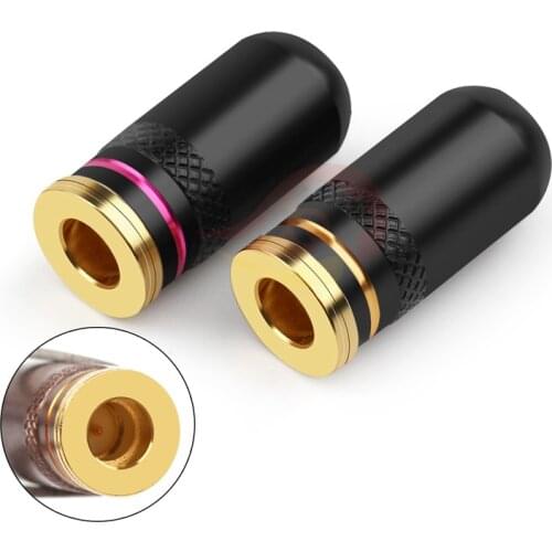 Earphone Pin A2DC Female Jack Adapter For LS400 E50 E70 CKS1100 DIY Headset Audio Plug Gold Plated Copper Solder Wire Connector