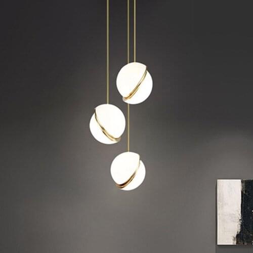Modern nordic led stone pendant lights nordic lamp hanglamp kitchen dining bar dining room light bedroom hanging lamp